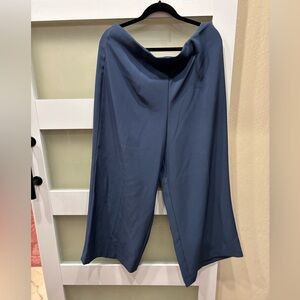 Nine West Deep Blue Wide-Leg Pants size 18 NWOT